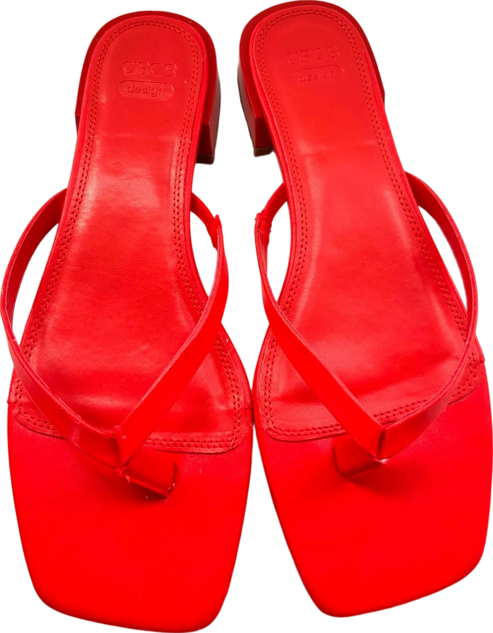 ASOS Red Design Heeled Sandals UK 7