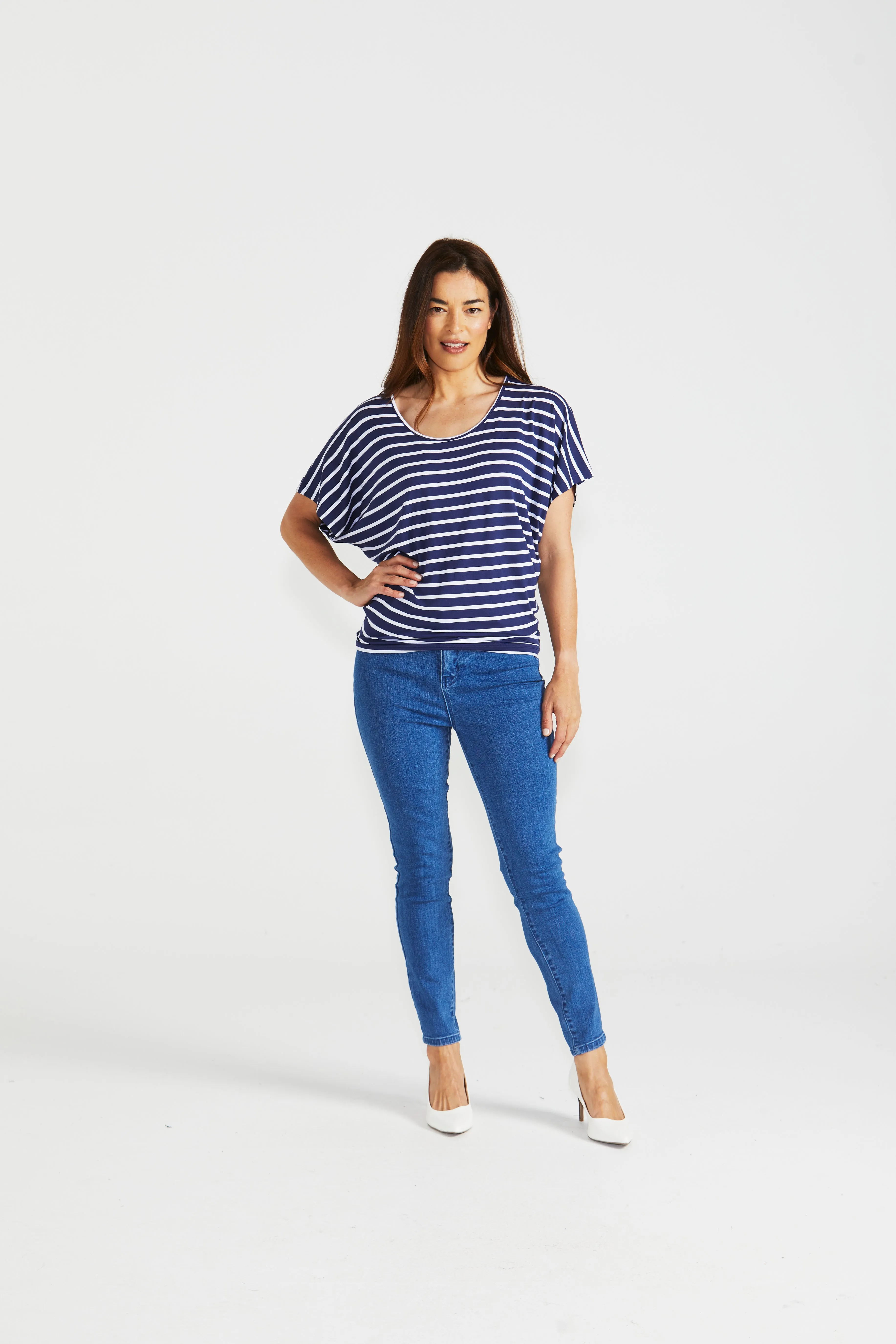 Betty Basics Maui Tee Parisian Stripe