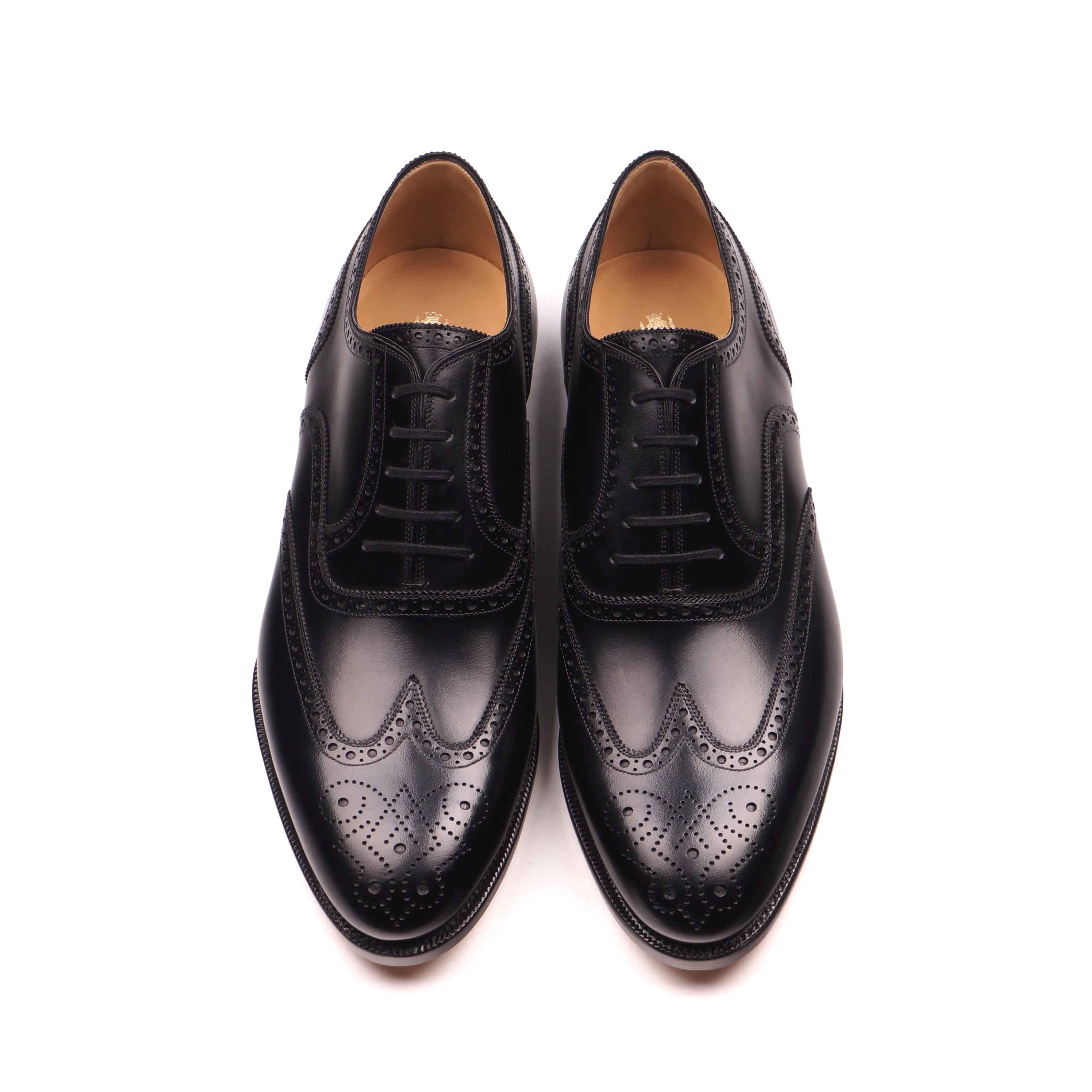 Black Calf Brogue Oxfords