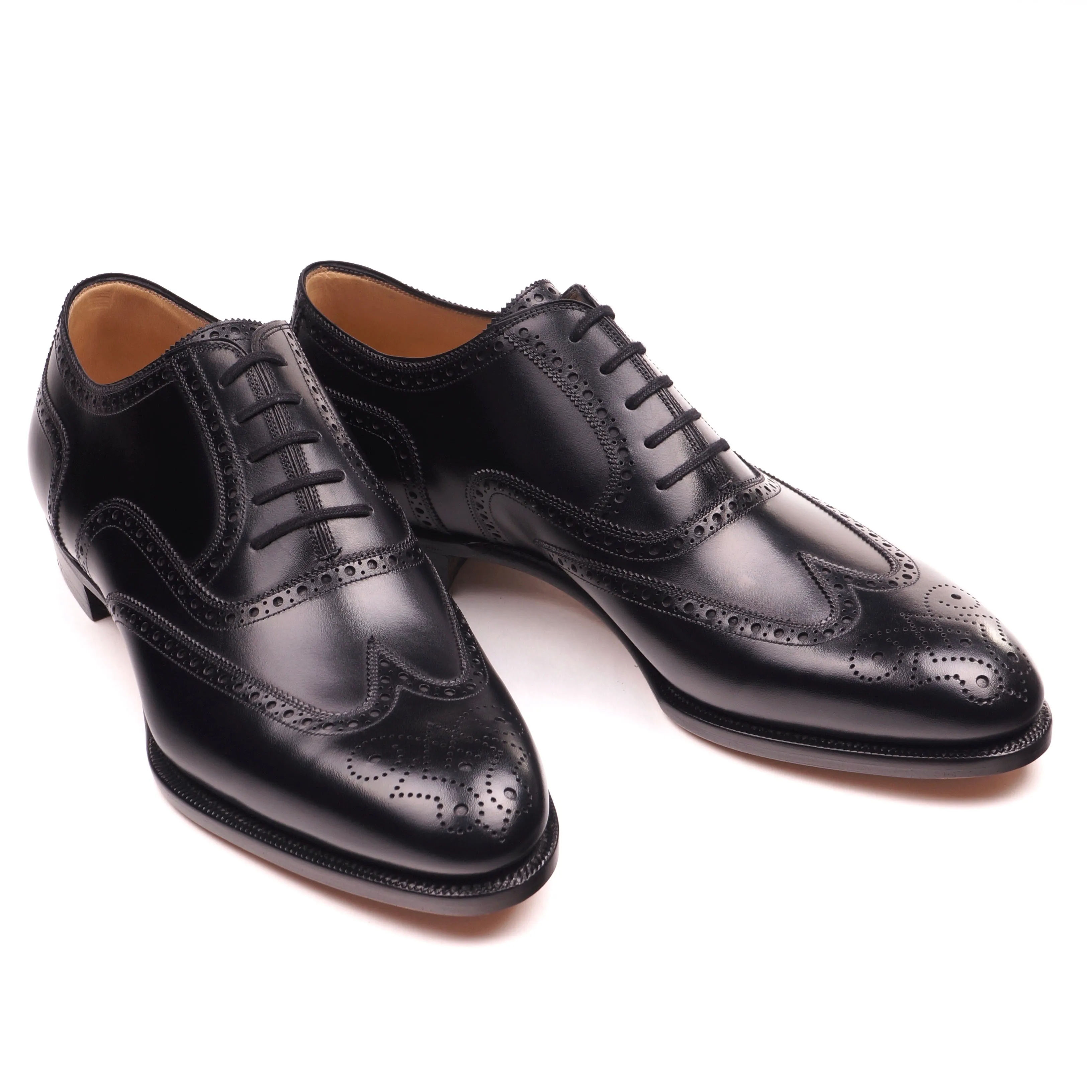 Black Calf Brogue Oxfords