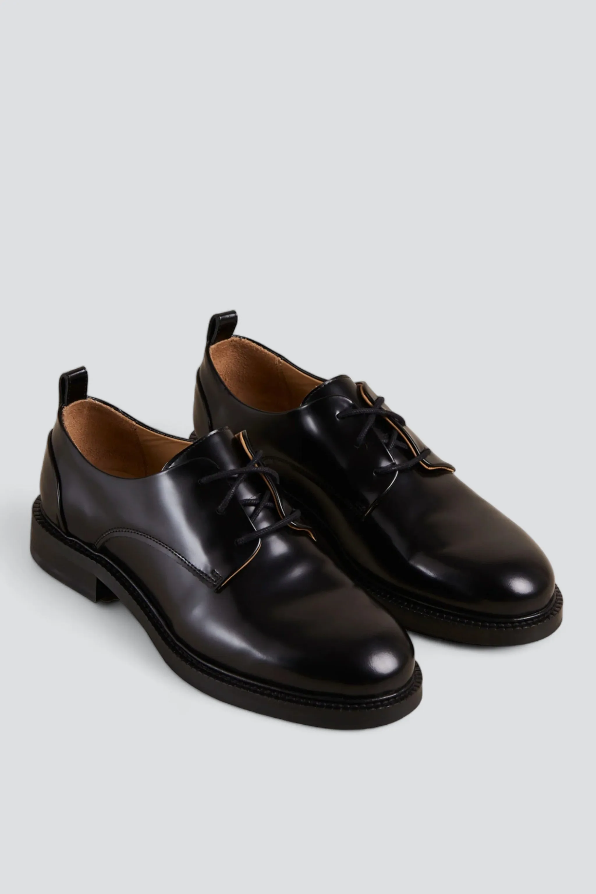 Black Leather Langston Oxfords