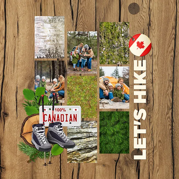 Canadian Adventure Digital Scrapbook Kit