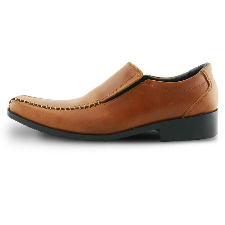 City Oxford Executive Flat Thread Classy Oil Tanned Toffee Tan