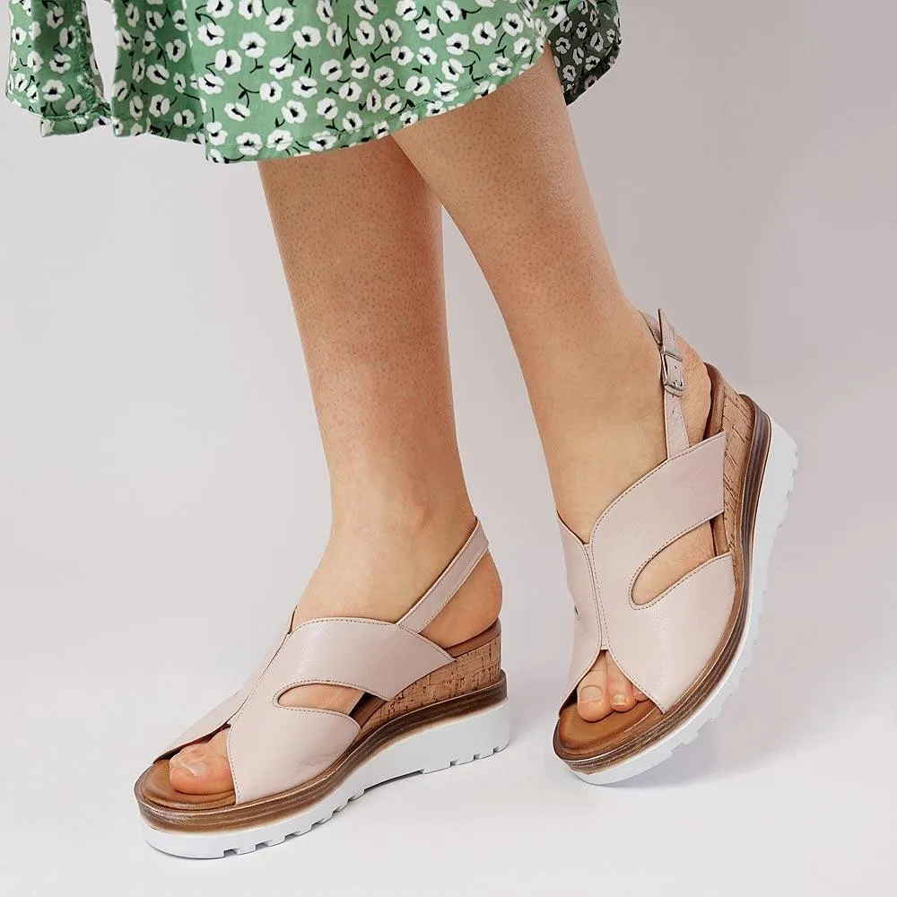 Filicia Cameo Leather Wedges