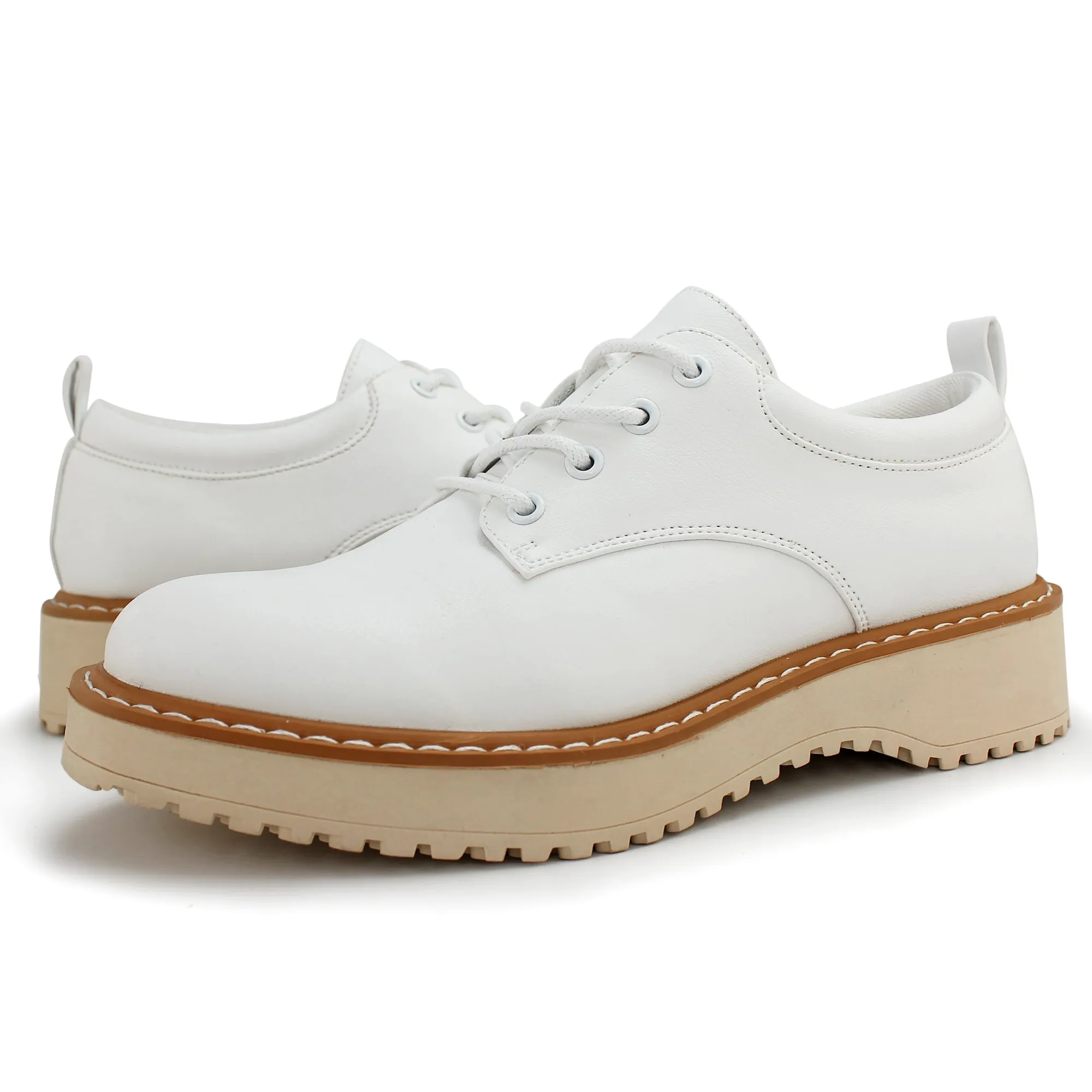 Hawkwell Women's Lace-Up Platform Oxford Shoes