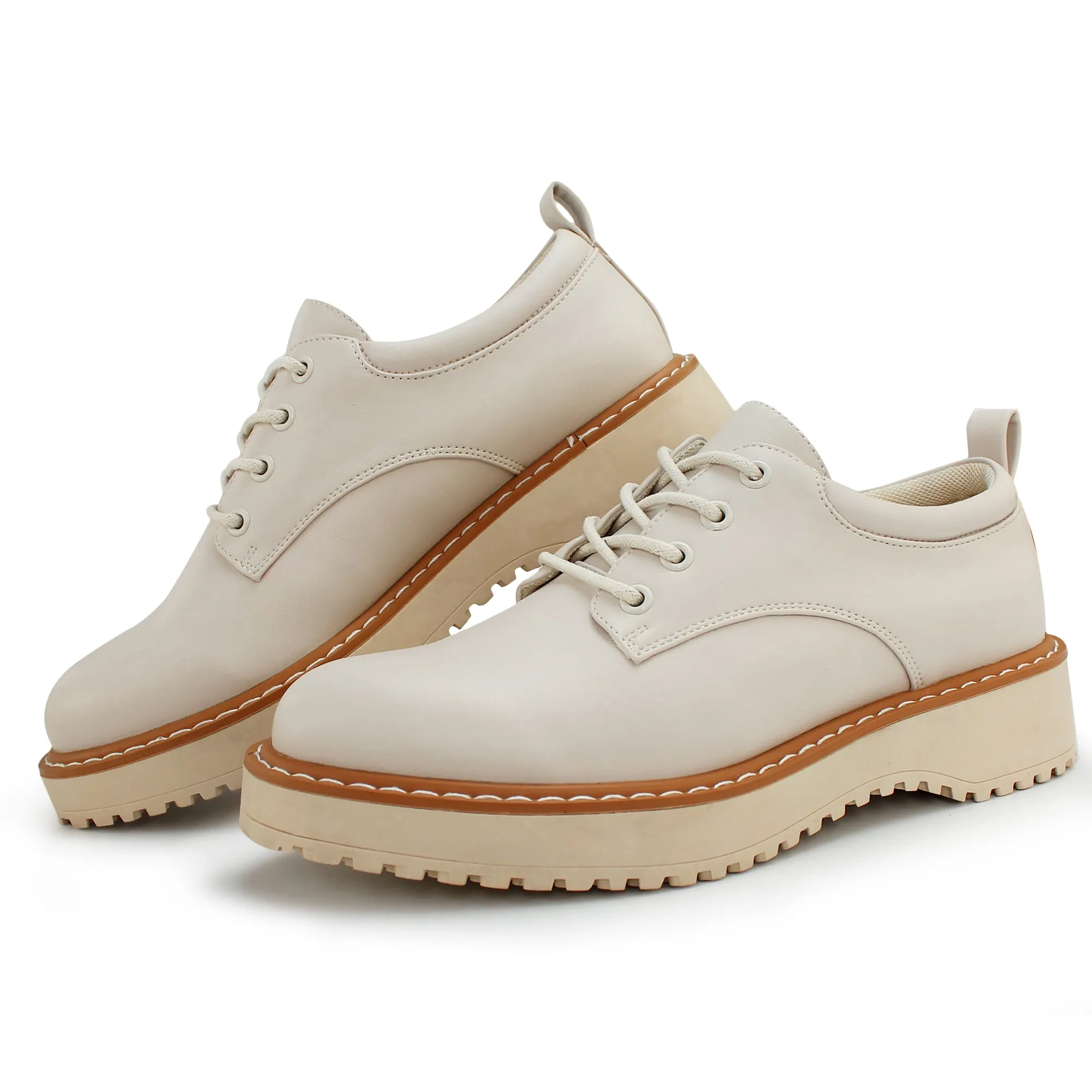 Hawkwell Women's Lace-Up Platform Oxford Shoes