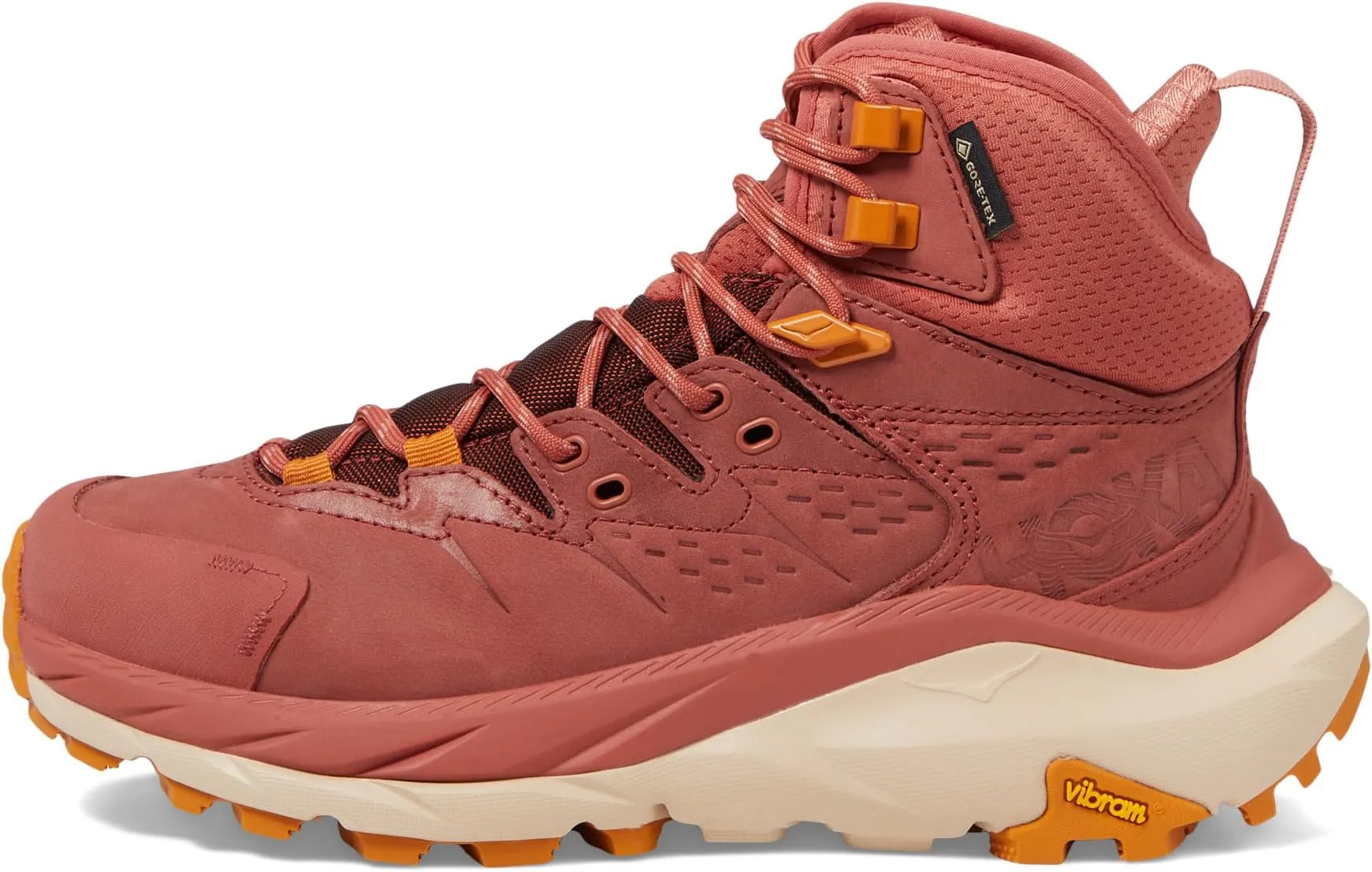 Kaha 2 GORE-TEX Hoka Hiking Shoes, Hot Sauce/Shifting Sand