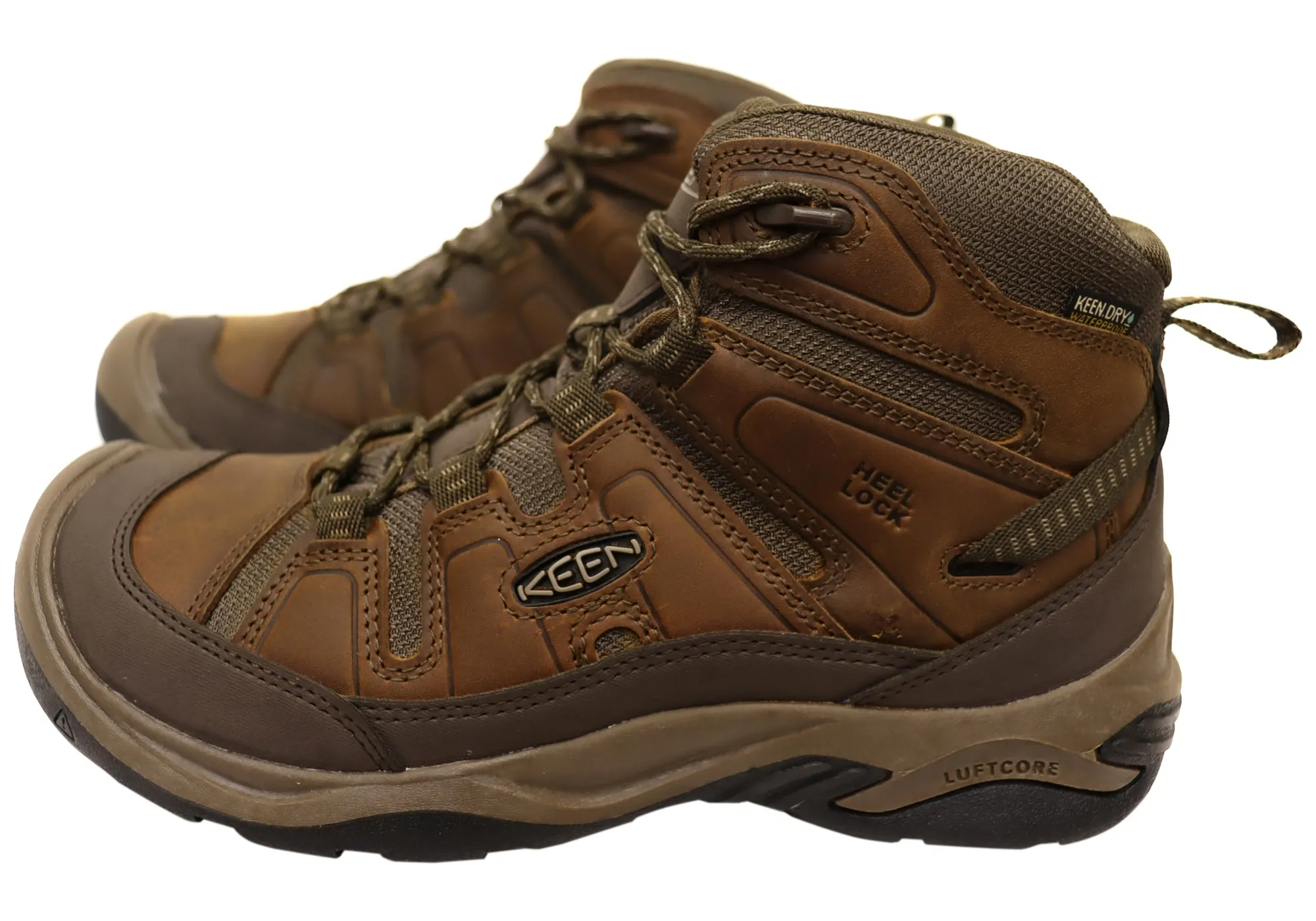 Keen Circadia Mid Waterproof Mens Leather Wide Fit Hiking Boots