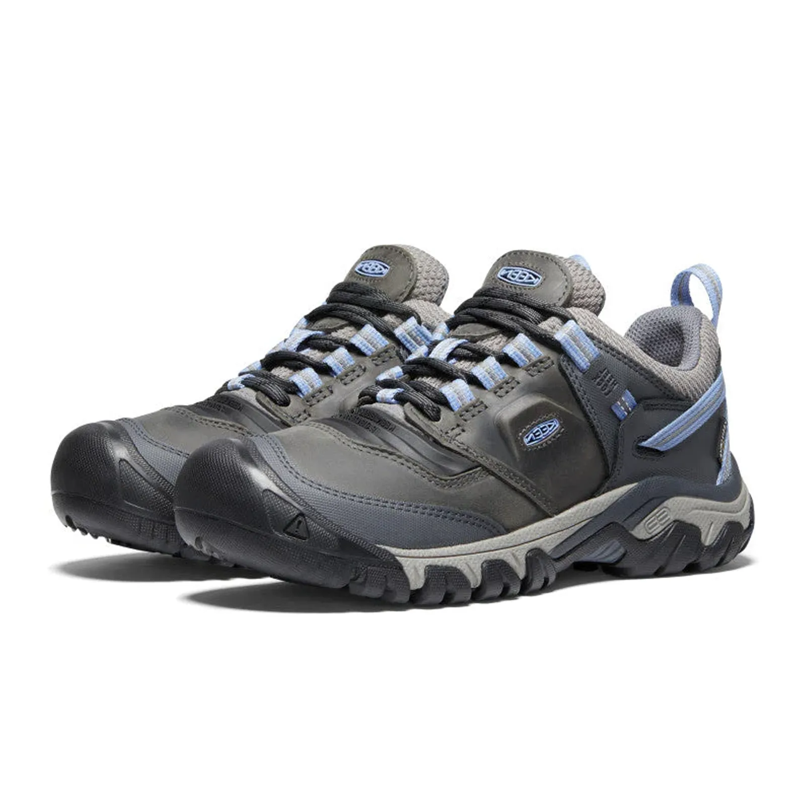 Keen Ridge Flex Waterproof Hiking Shoe (Women) - Steel Grey/Hydrangea