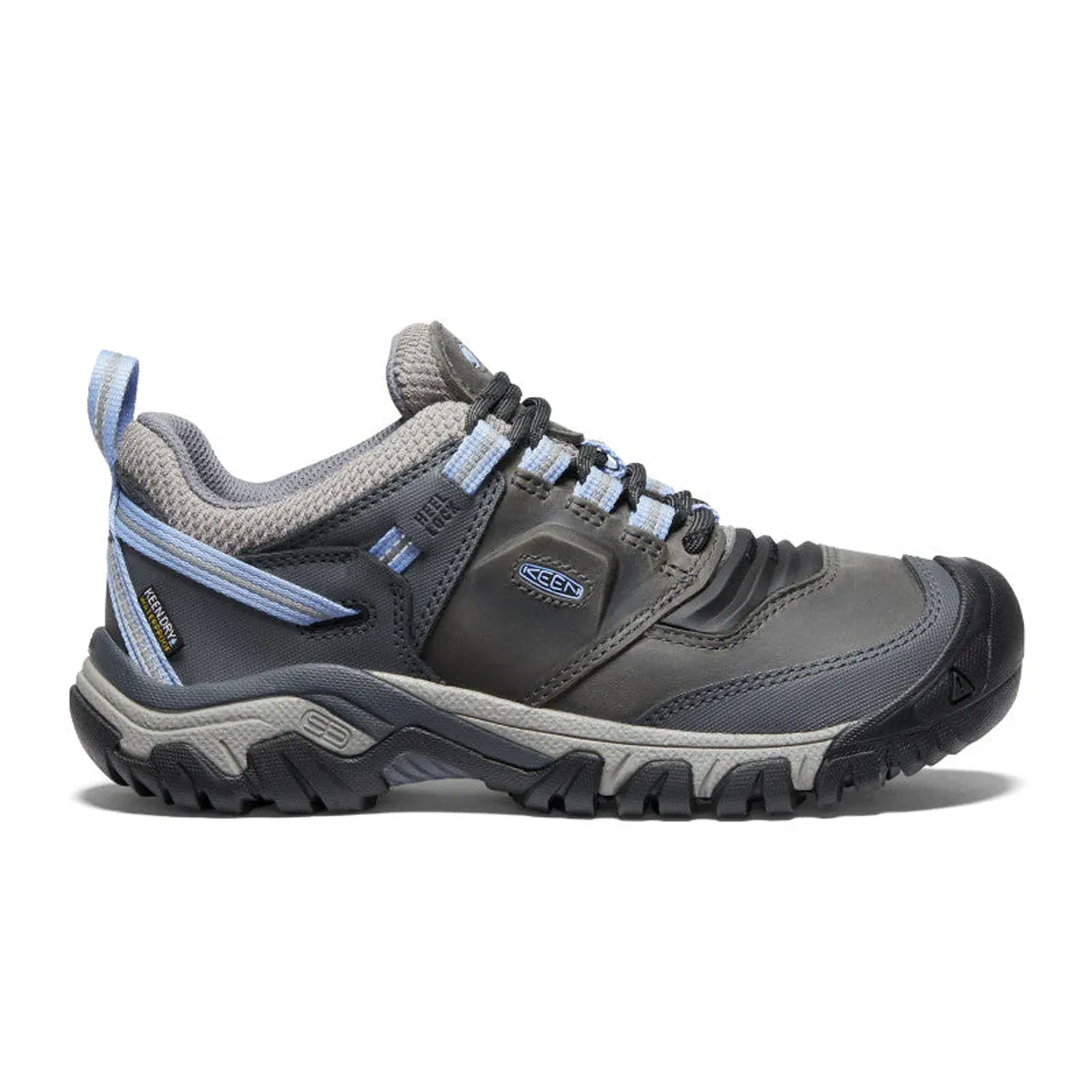 Keen Ridge Flex Waterproof Hiking Shoe (Women) - Steel Grey/Hydrangea