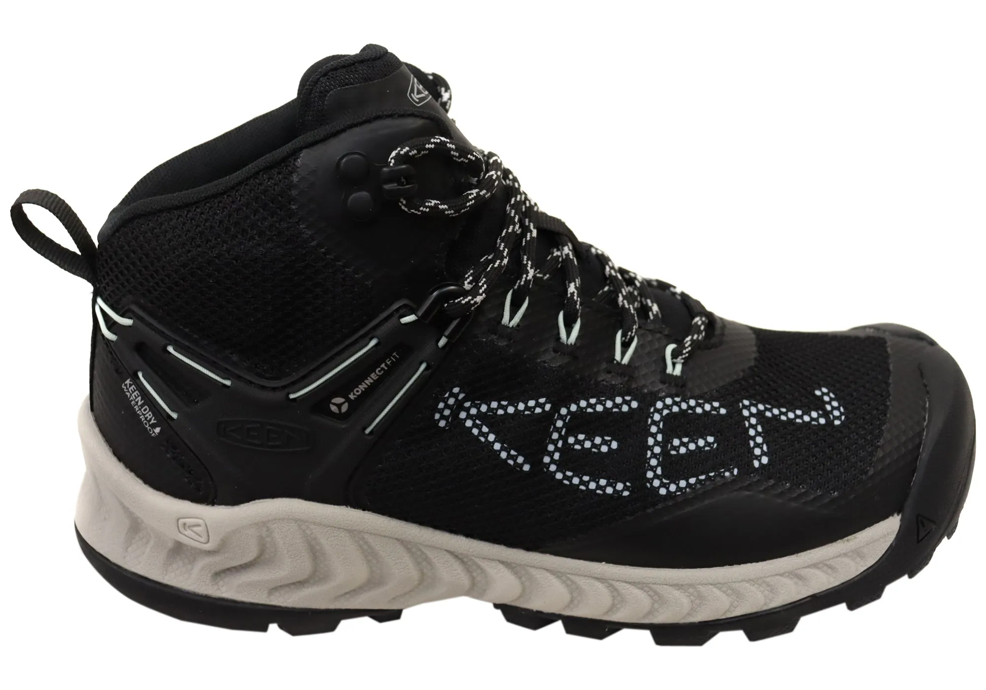 Keen Womens Comfortable Lace Up NXIS EVO Mid Waterproof Boots