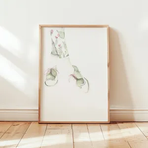 Kunstdruck - Green Rose Shoes