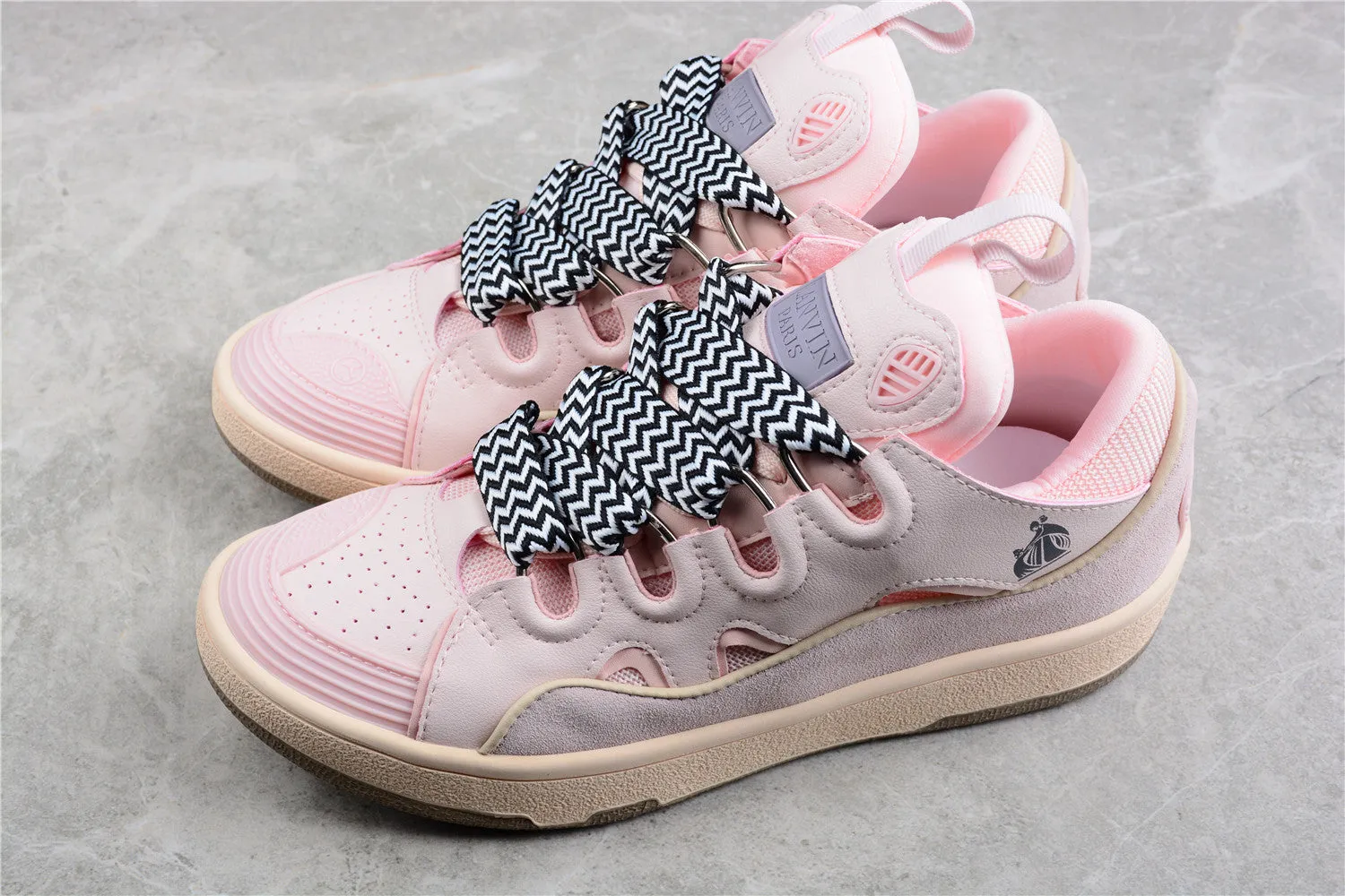 Lanvin Curb Sneakers "Blush Pink"