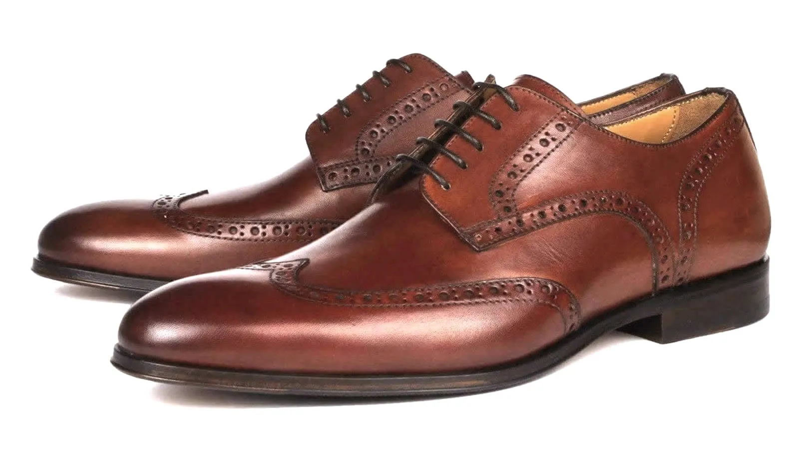 Madison Wingtip Derby Brogue Chestnut