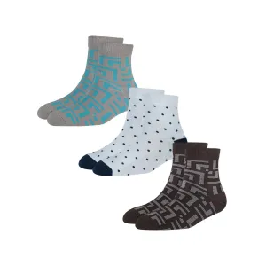 Men's AL033 Pack of 3 Ankle Socks