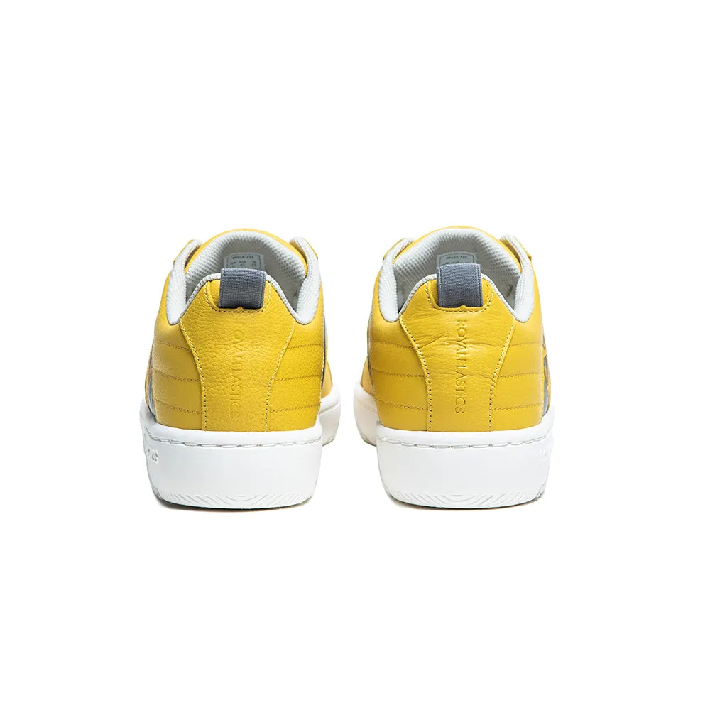 Men's Icon 2.0 Yellow Black Logo Leather Sneakers 06514-335