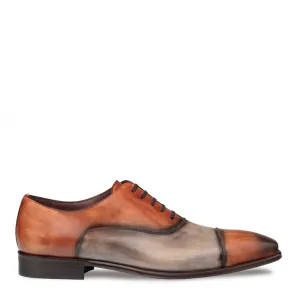 Mezlan Nobel 21276 Men's Shoes Two-Tone Calf-Skin Leather Lace-Up Oxfords (MZ3779)