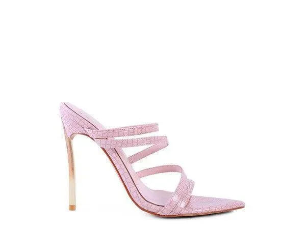 New Affair Croc Metal High Heeled Sandals