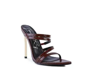 New Affair Croc Metal High Heeled Sandals