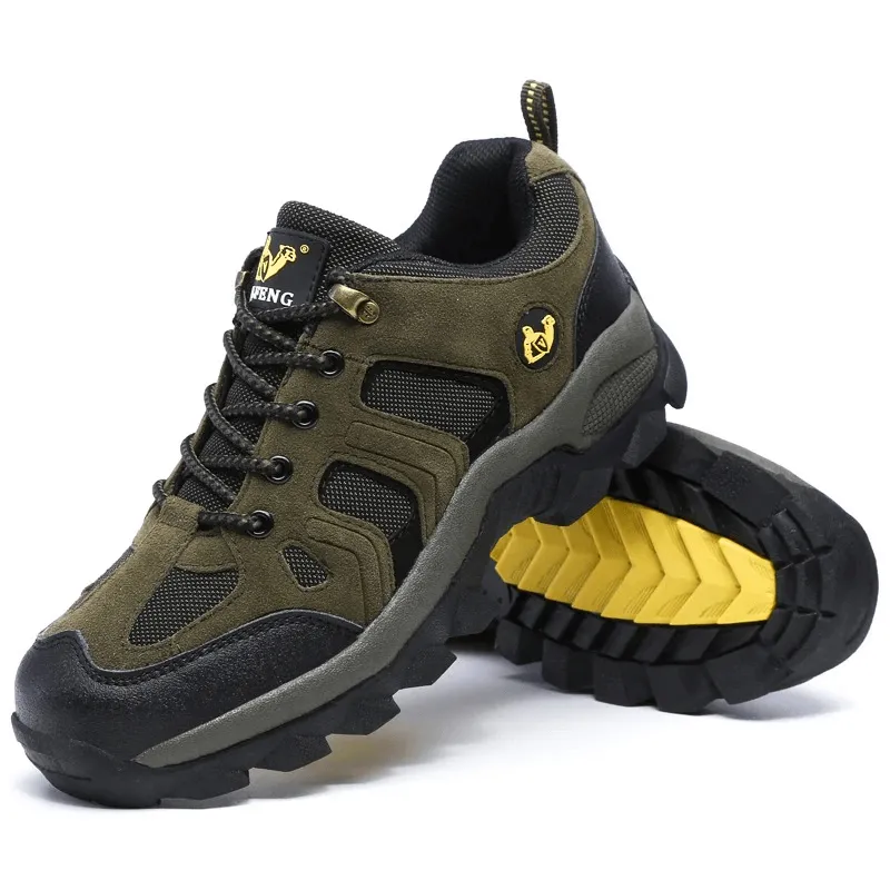 Outdoor Round-Toe Lace-Up Trekking Shoes For Men - SF0701