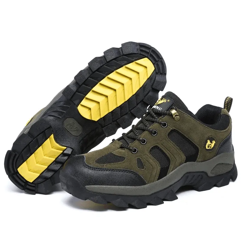 Outdoor Round-Toe Lace-Up Trekking Shoes For Men - SF0701