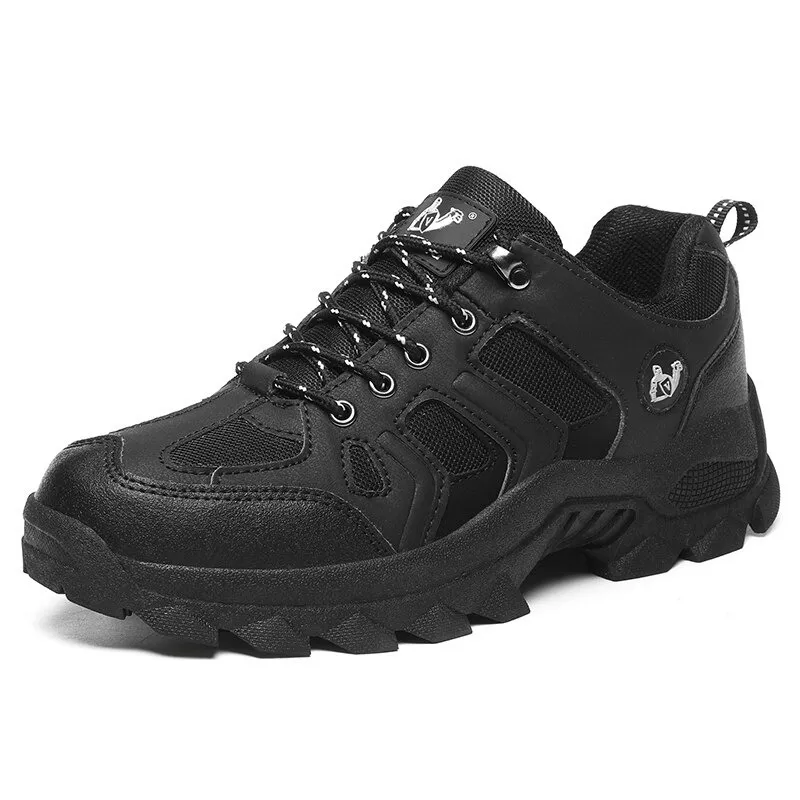 Outdoor Round-Toe Lace-Up Trekking Shoes For Men - SF0701