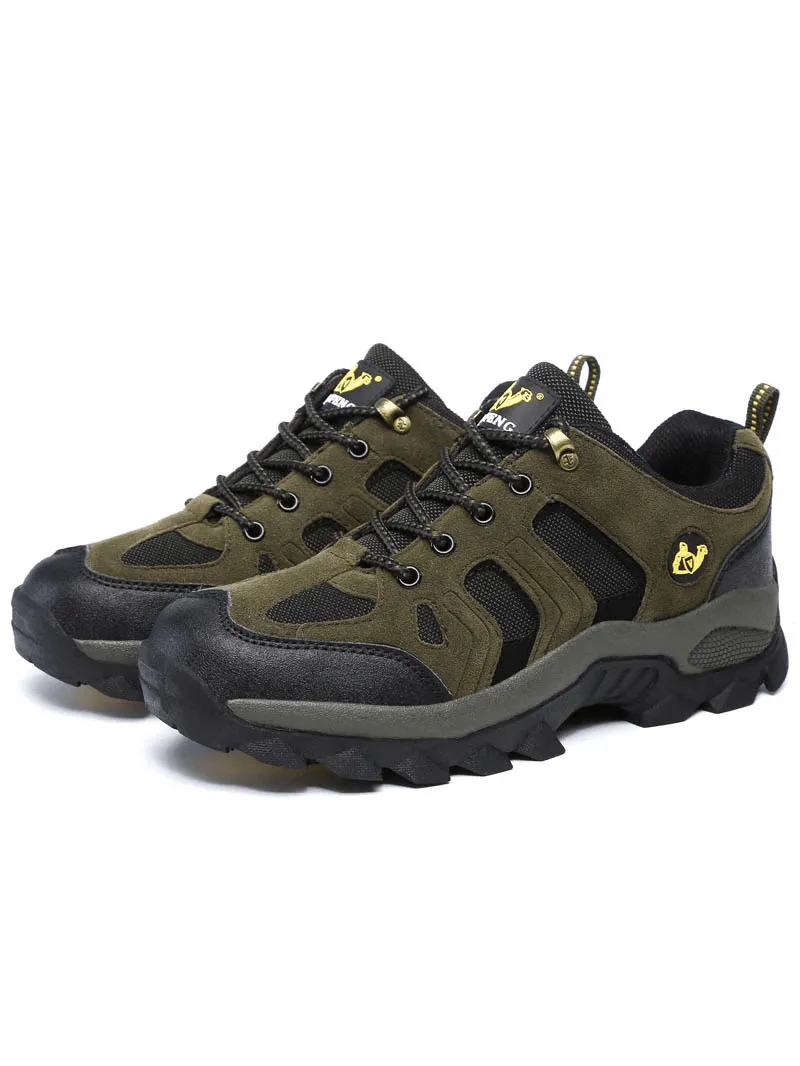 Outdoor Round-Toe Lace-Up Trekking Shoes For Men - SF0701