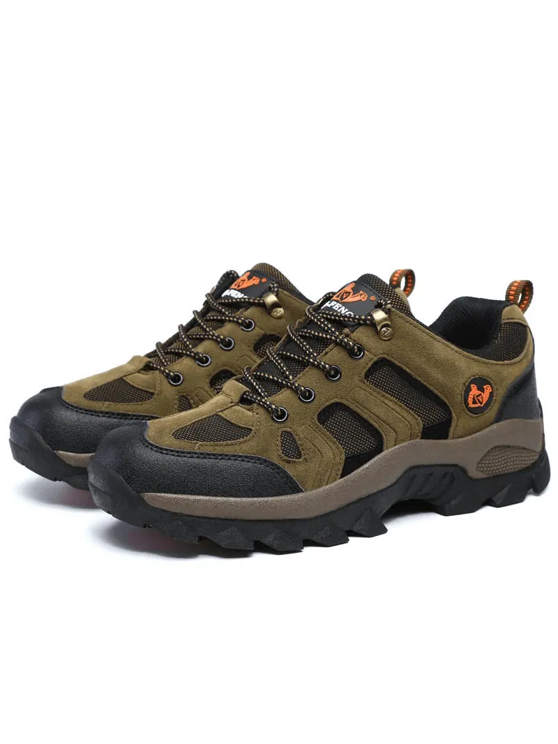 Outdoor Round-Toe Lace-Up Trekking Shoes For Men - SF0701