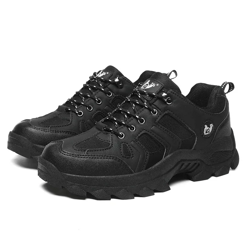 Outdoor Round-Toe Lace-Up Trekking Shoes For Men - SF0701