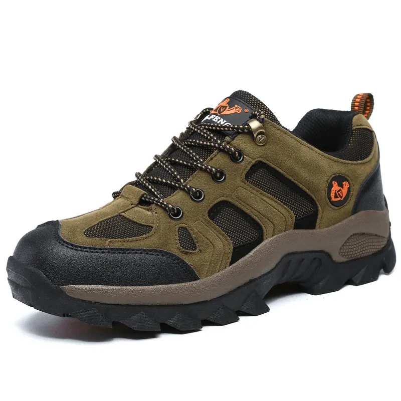 Outdoor Round-Toe Lace-Up Trekking Shoes For Men - SF0701