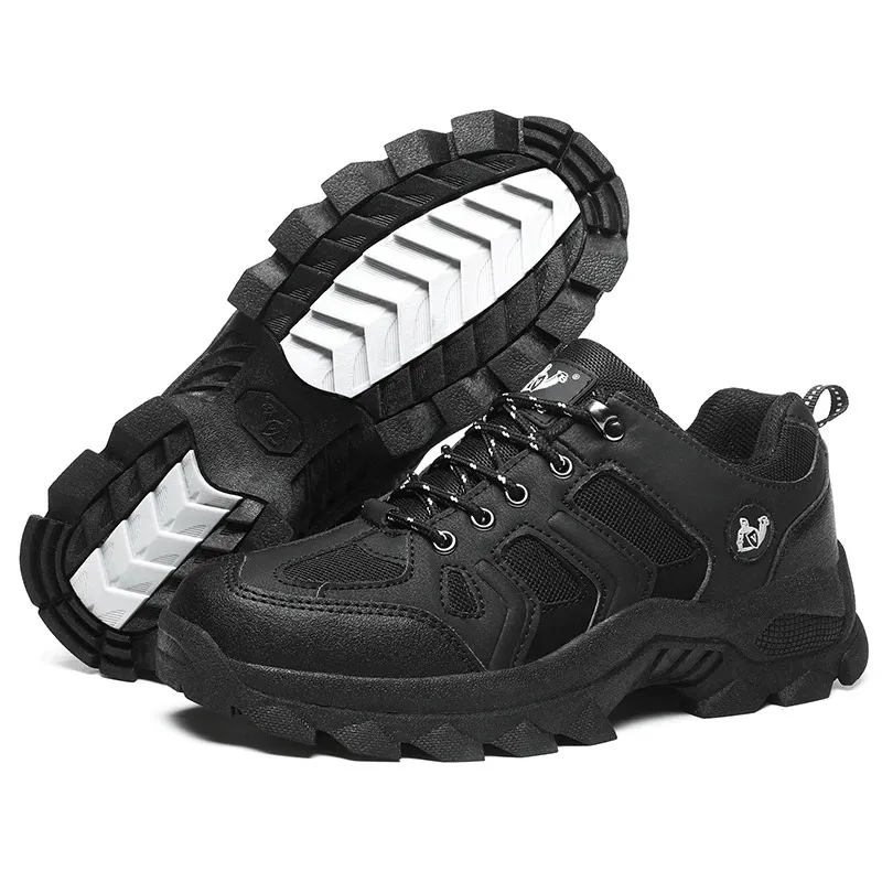 Outdoor Round-Toe Lace-Up Trekking Shoes For Men - SF0701