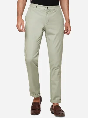 Pista Solid Uno Fit Casual Trouser | JadeBlue