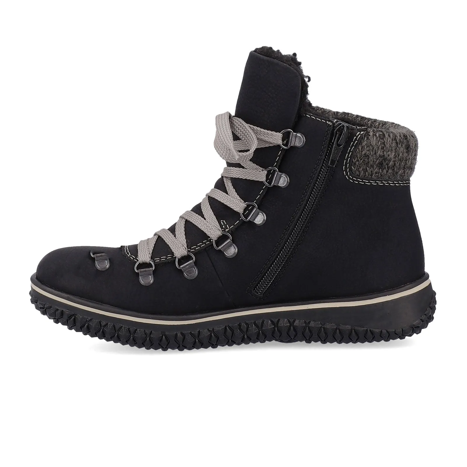 Rieker Z4238-00 Cordula Mid Boot (Women) - Schwarz/Anthrazit/Anthracite