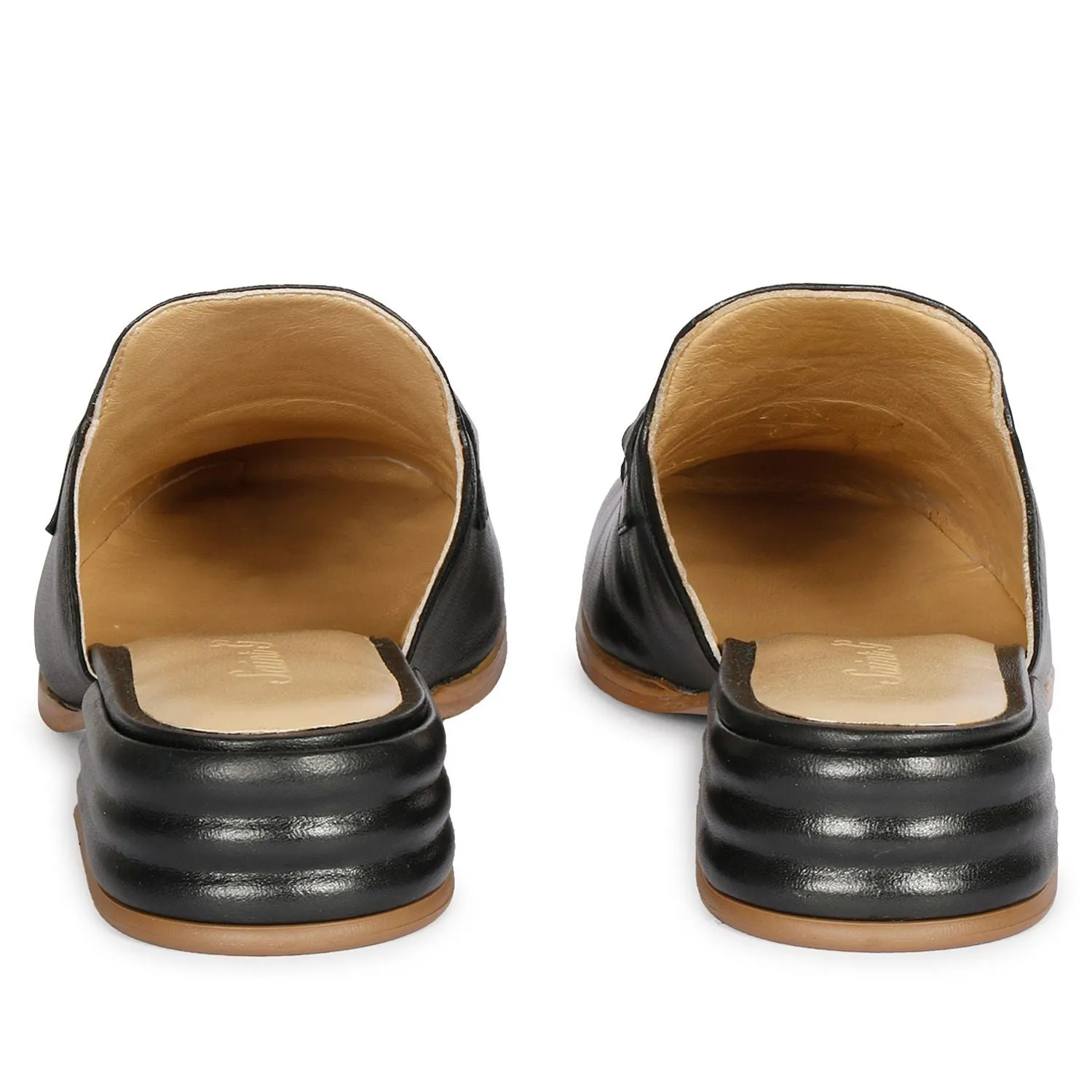 Saint Savannah Leather Black  Handcrafted Shoes