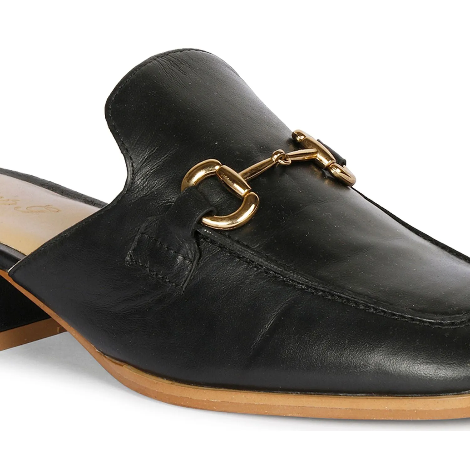 Saint Savannah Leather Black  Handcrafted Shoes