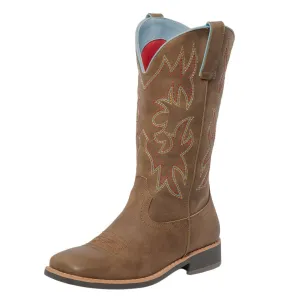 SheSole Womens Square Toe Cowgirl Westen Boots